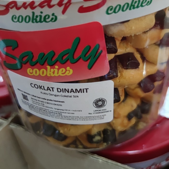 

Coklat dinamit Sandy Merah kue kering