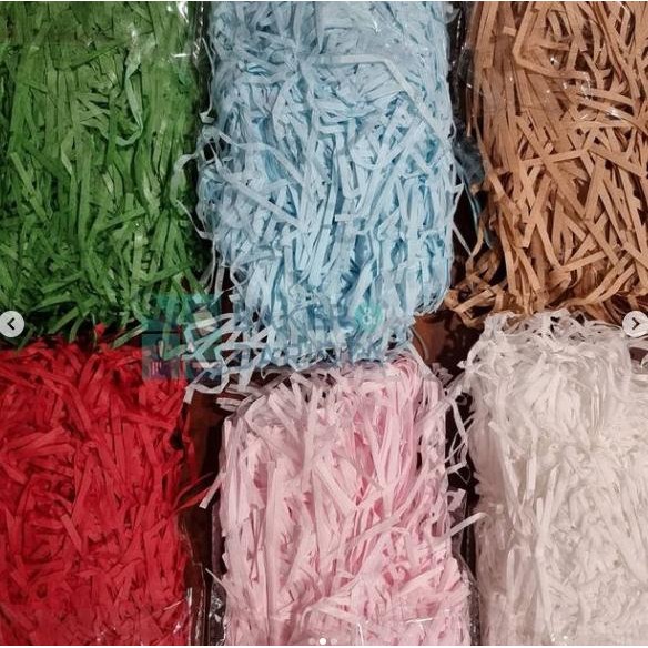 

Kualitas terbaik] Shredded Paper Kertas Cacah Serut Alas Kado Packaging Giftbox Parcel