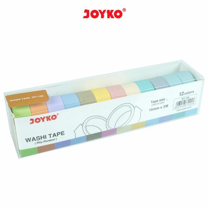

Joyko Washi Tape / Selotip Kerajinan Tangan DIY Dekorasi Buku WT-100