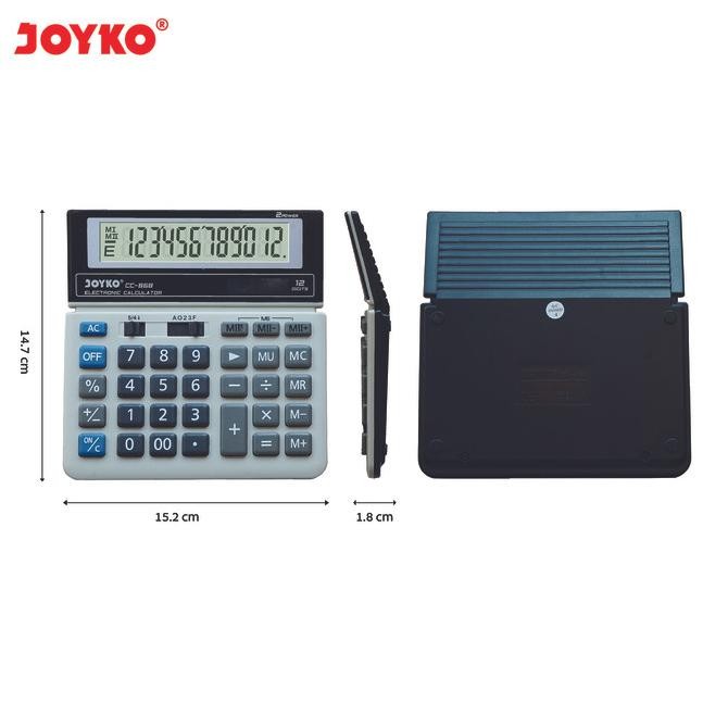 

Joyko Calculator 12 Digits / Kalkulator CC-868