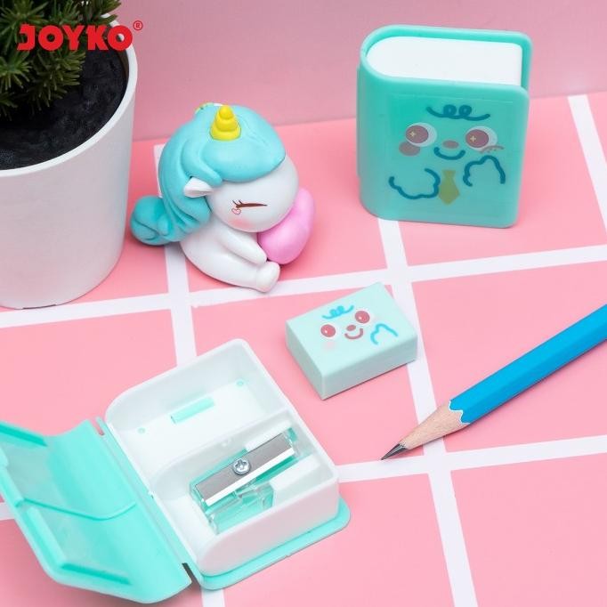 

Notebook Sharpener Eraser 2 in 1 Rautan dan Penghapus Joyko ER-131