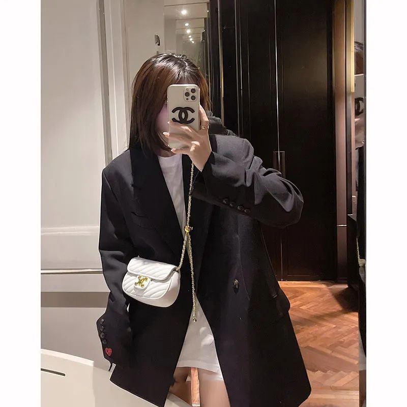 Gold Ball  Bag for Women Niche High-end Lock Buckle Small Chanel Style Single Shoulder Crossbody