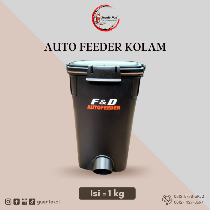 Auto Feeder F&D / Autofeeder Kolam / Mini Auto Feeder 1kg