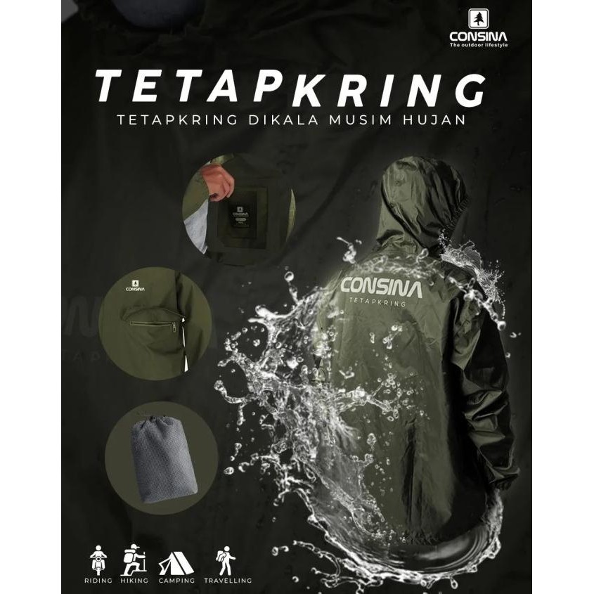 // Consina Raincoat Ultralight / Jas Hujan Consina //