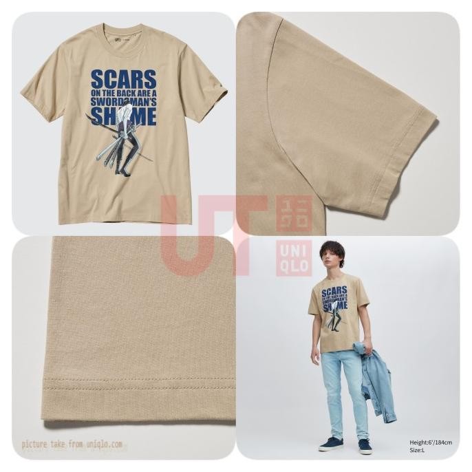 Kaos T-Shirt UT One Piece Naruto AoT Lengan Pendek - Original UNIQLO Terlaris