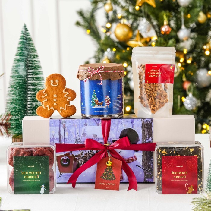 

HAMPERS NATAL / CHRISTMAS HAMPERS - FESTIVE SET - SEMI HARDBOX