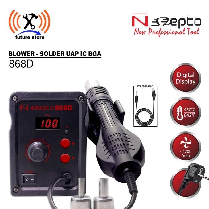 Nepto 868D solder uap / blower SMD station Original