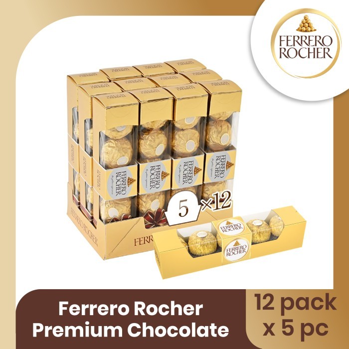 

Sale Terbatas Ferrero Rocher Premium Chocolate Isi 5Pcs - 1 Box Aman