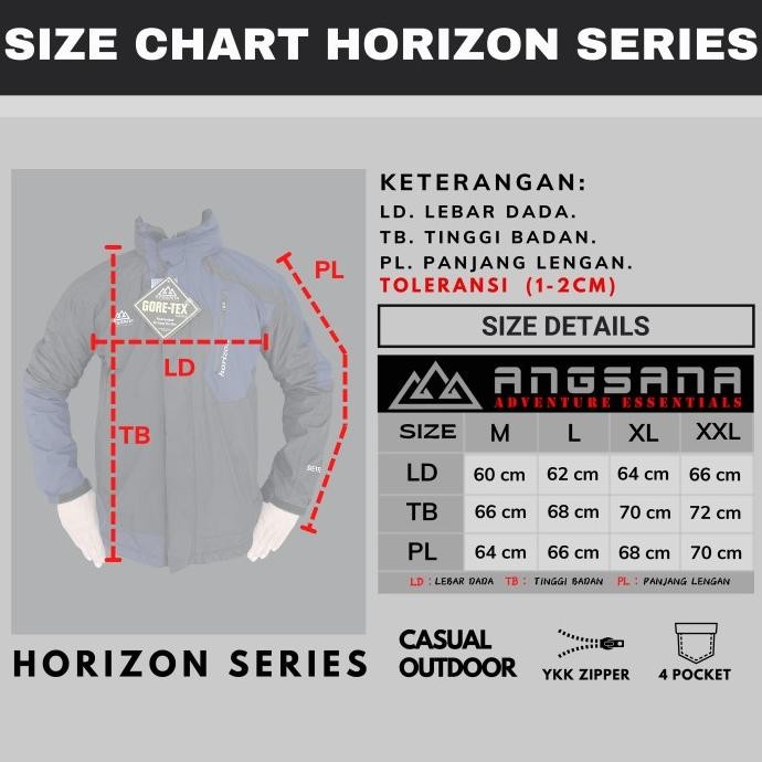 JAKET ANGSANA OUTDOOR SERIES HORIZON ORANGE Terlaris