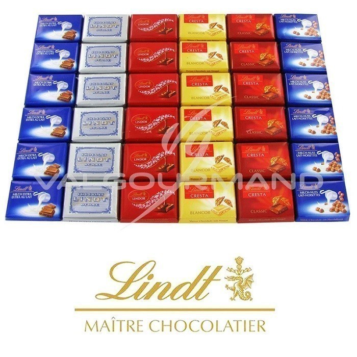 

Promo Terbatas Lindt Assorted Napolitains Chocolate Premium Box Isi 38Pcs 250Gram Aman