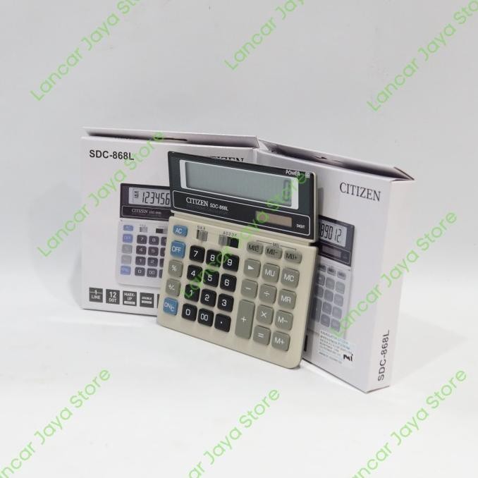 

Terlaris Citizen Sdc-868L Kalkulator Desktop Ready Stok