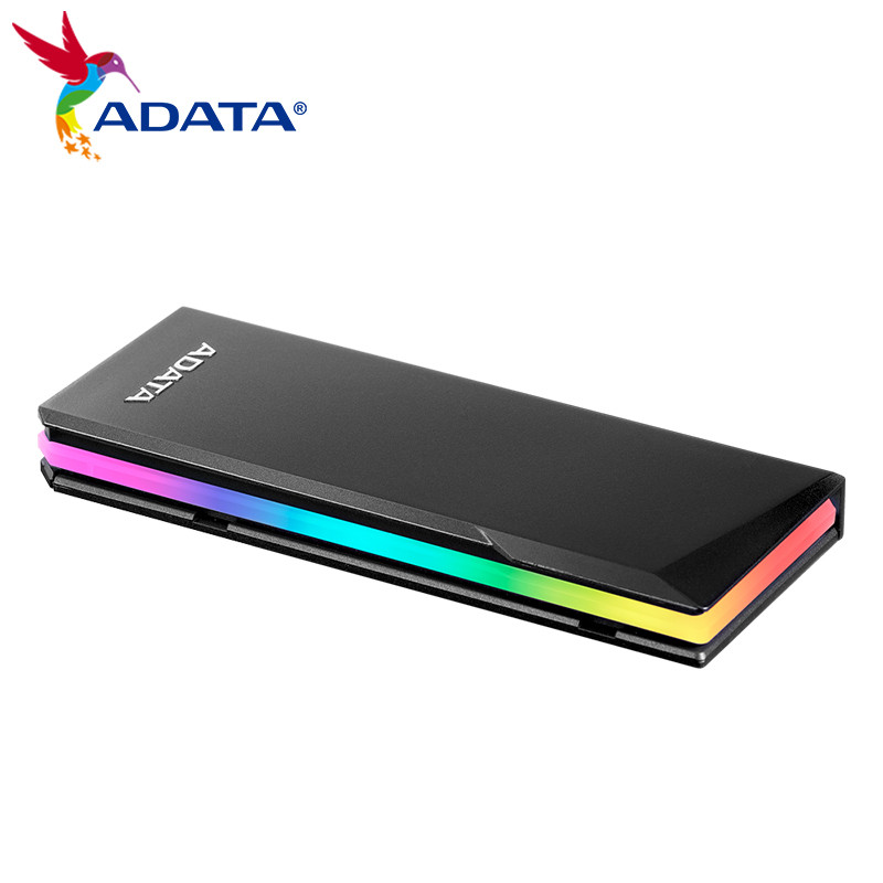 BEST ADATA EC700G M2 SATA/PCle SSD Enclosure RGB LIGHTING USB 3.2 Gen2 Type-C Solid State Drive Box 