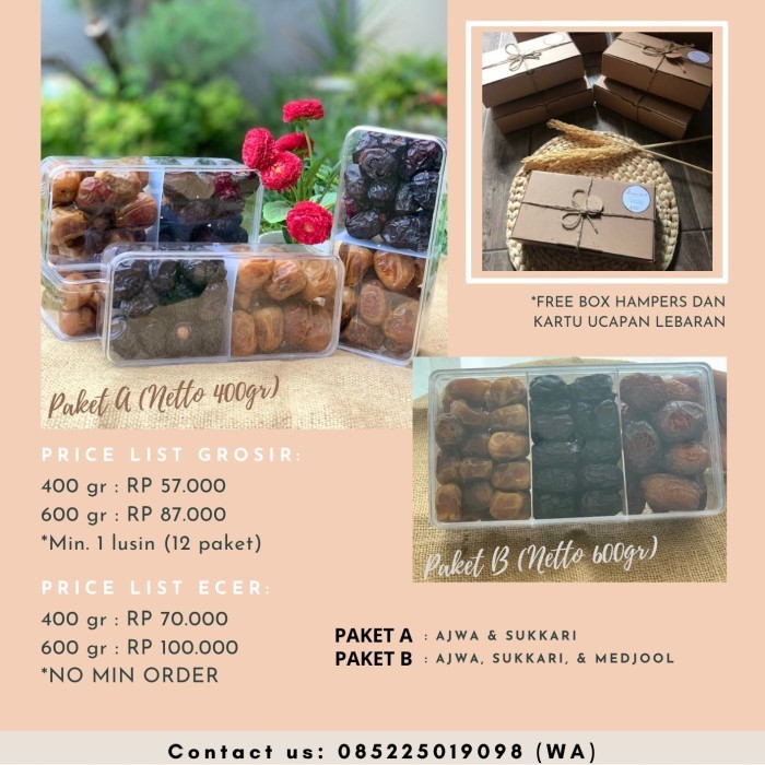 

HAMPERS KURMA MIX PREMIUM/HAMPERS RAMADHAN/EID MUBARAK/PAKET LEBARAN