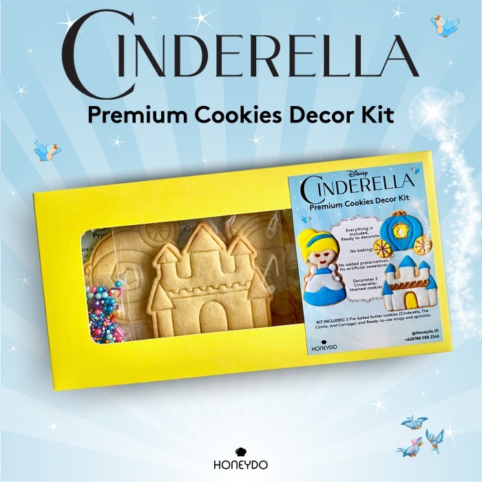 

HONEYDO COOKIES DECOR KIT PRINCESS CINDERELLA (COOKIE SIAP DEKORASI)