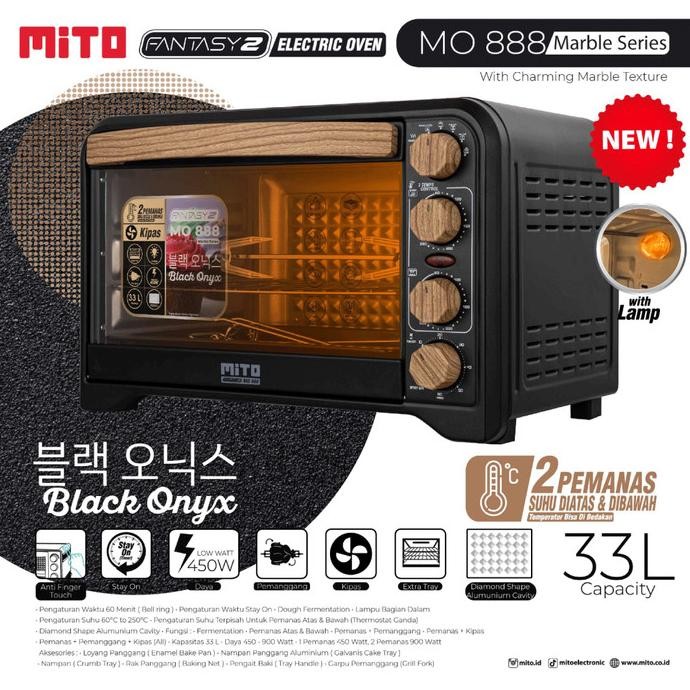 MITO Oven Listrik Fantasy 2 MO888 33L Low Watt Pemanggang Kue TD