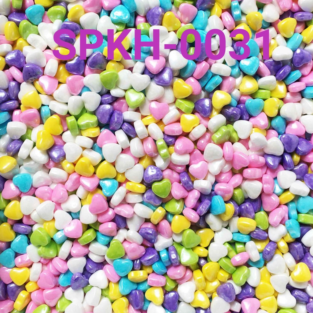 

SPKH-0031 Sprinkles sprinkle sprinkel 500gr hati warna warni (SPRINKLES)