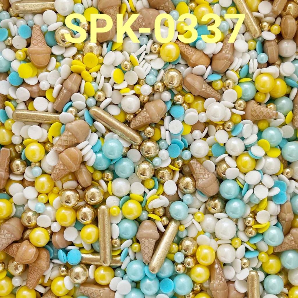 

SPK-0337 Sprinkles sprinkle springkel 1kg mix ice cream biru kuning (SPRINKLES)