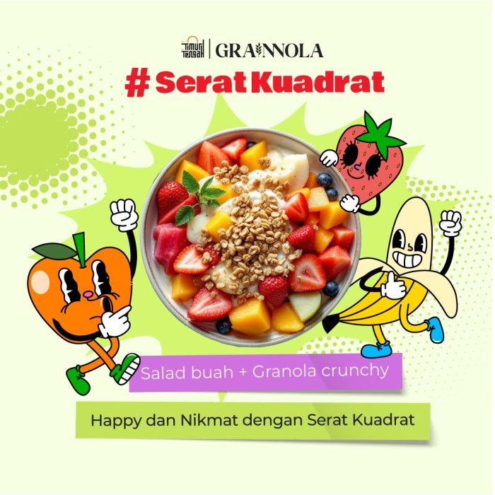 

[BUNDLING 2 PRODUK] GRANOLA 500GR KEMASAN TOPLES TIMUR TENGAH SEREAL