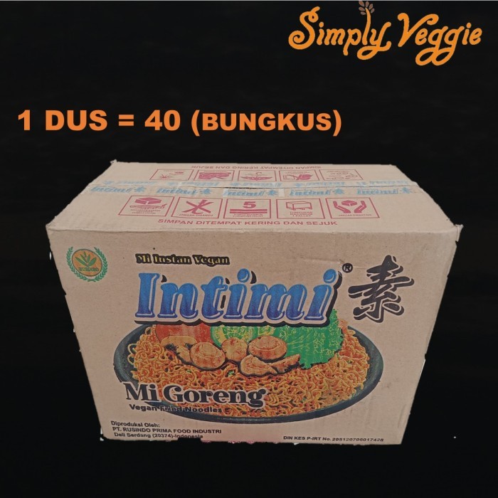 

INTIMI MIE INSTAN VEGETARIAN INSTANT NOODLES VEGAN 1 DUS 40 BUNGKUS
