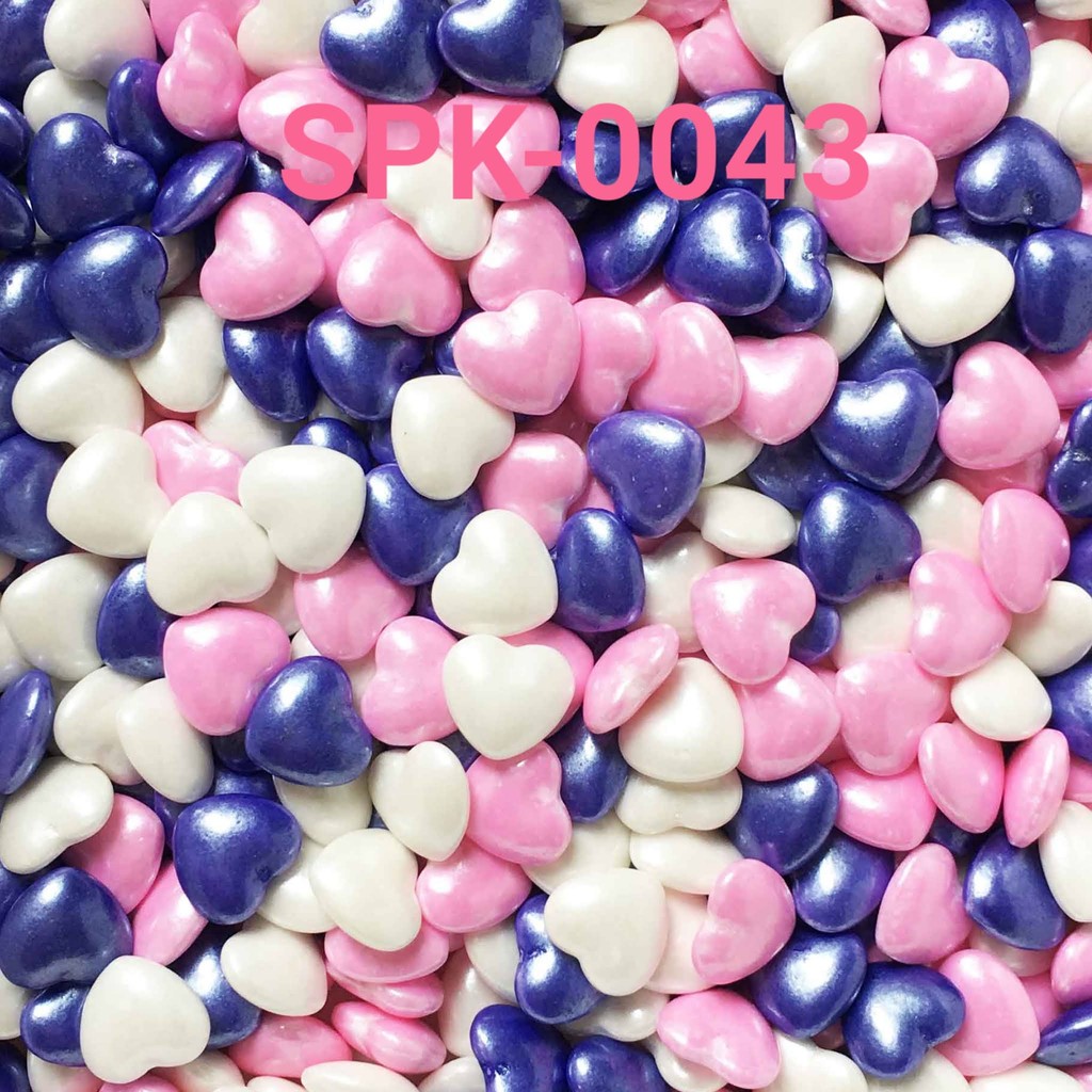 

SPK-0043 Sprinkles sprinkle sprinkel 1kg 1 kg kilo hati pink ungu (SPRINKLES)