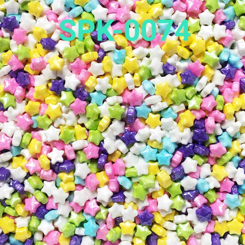 

SPK-0074 Sprinkles sprinkle sprinkel 1kg 1 kg kilo bintang rainbow (SPRINKLES)