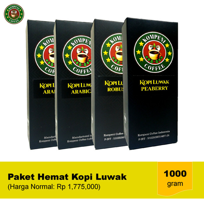 

PAKET KOPI LUWAK GIFT 1KG - KOMPENI COFFEE