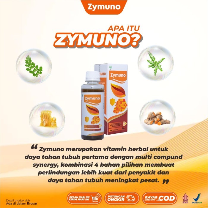 

ZYMUNO MADU HERBAL SOLUSI IMUNOTERAPI KANKER TUMOR DAN BENJOLAN SERTA TINGKATKAN IMUNITAS TUBUH &