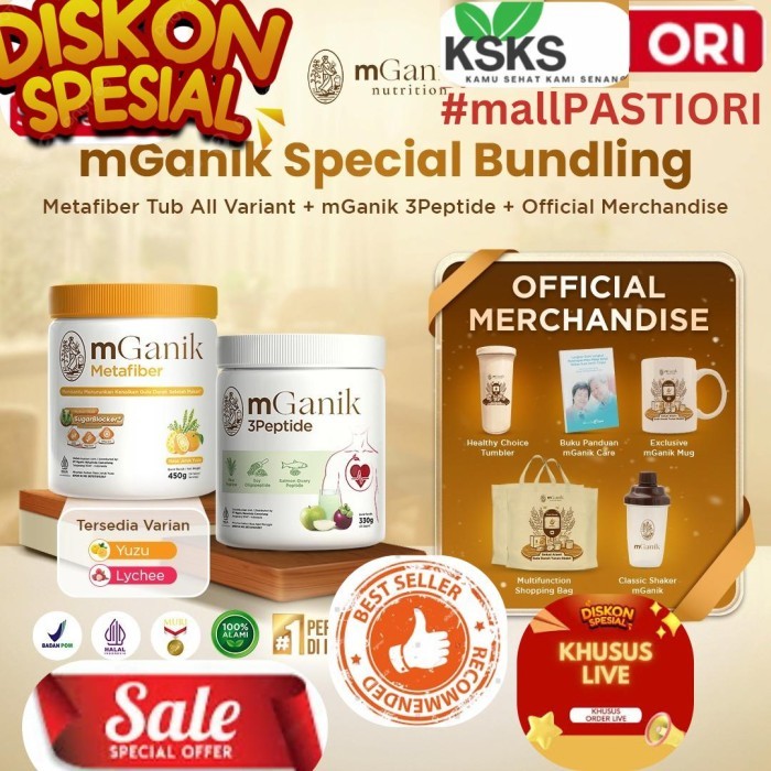 

MGANIK METAFIBER DRINK 250GR SERAT BEBAS GULA