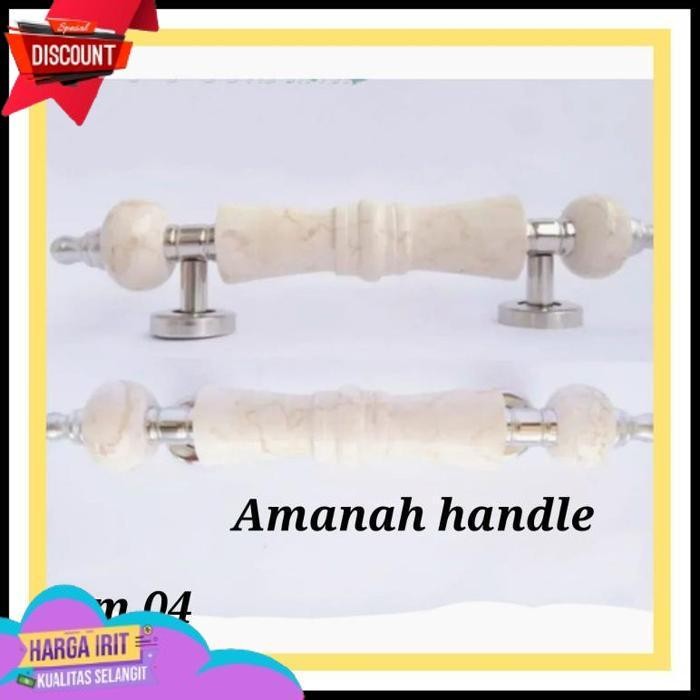 DISKON HANDLE PINTU MARMER BATU ALAM 33CM - GAGANG PINTU RUMAH STAINLESS PEGANGAN PINTU RUMAH MARMER