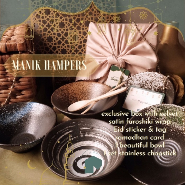 

Hamper lebaran parcel paket mangkok Jepang idul fitri ramadan piring