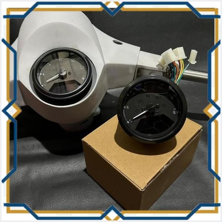 [AMV] SPIDO SPIDOMETER VESPA NEW PX PX DIGITAL CUSTOM MODEL BABON RPM BAGUS.