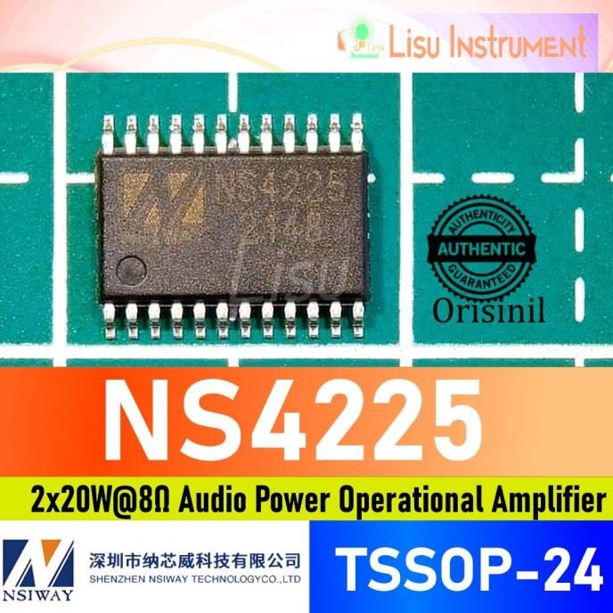 NS4225 2x20W@8 Audio Power Operational Amplifier TSSOP-24 ORIGINAL lisu992 Ayo Beli