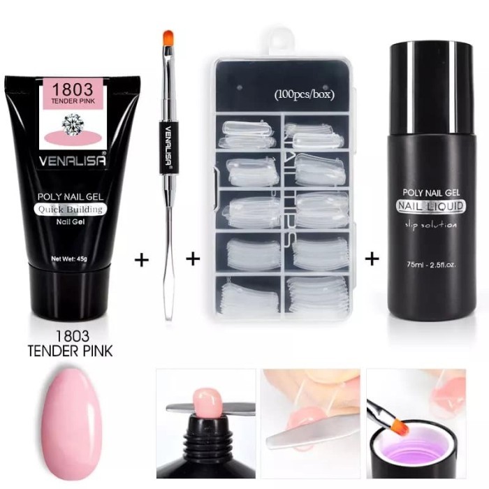 Poly Gel Nail Kid 4 in1