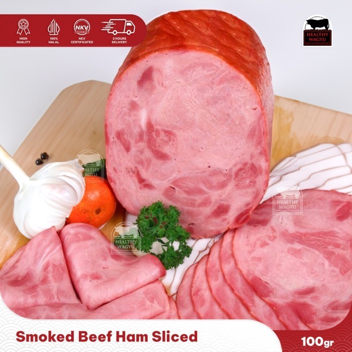 

Smoked Beef Ham Daging Sapi Iris Asap 100gr Healthy Wagyu