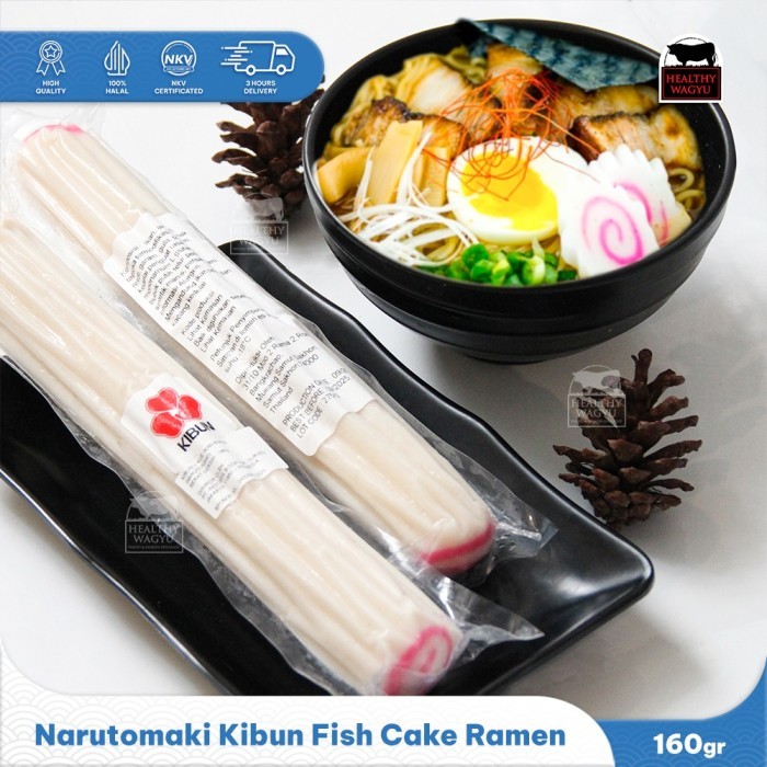 

Narutomaki Kibun Fish Cake Topping Ramen Halal 160gr