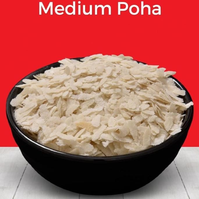 

:::::::] MEDIUM POHA TASTE OF INDIA 500G / Rice Flakes / Serpihan Nasi Pipih