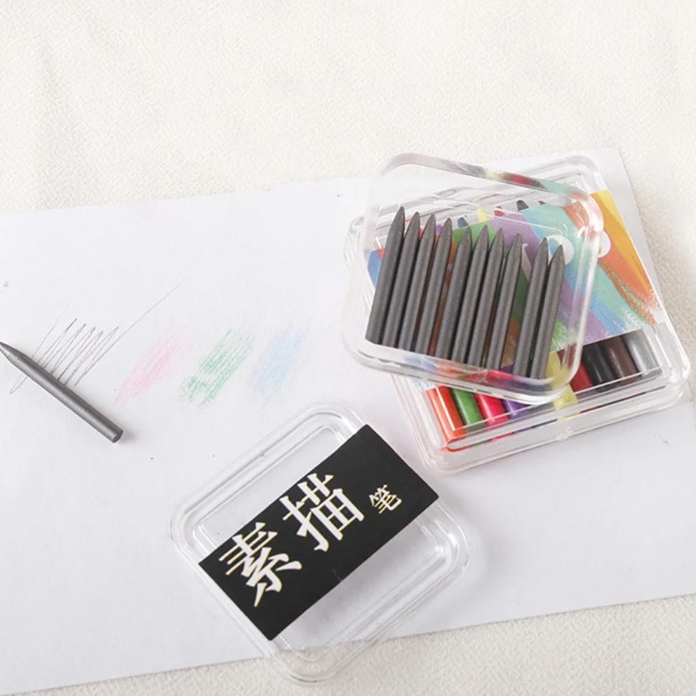 

3 Boxes Color Pencils for Dolls Dollhouse Crayons Toy Pointy Micro Landscape Decors Miniature