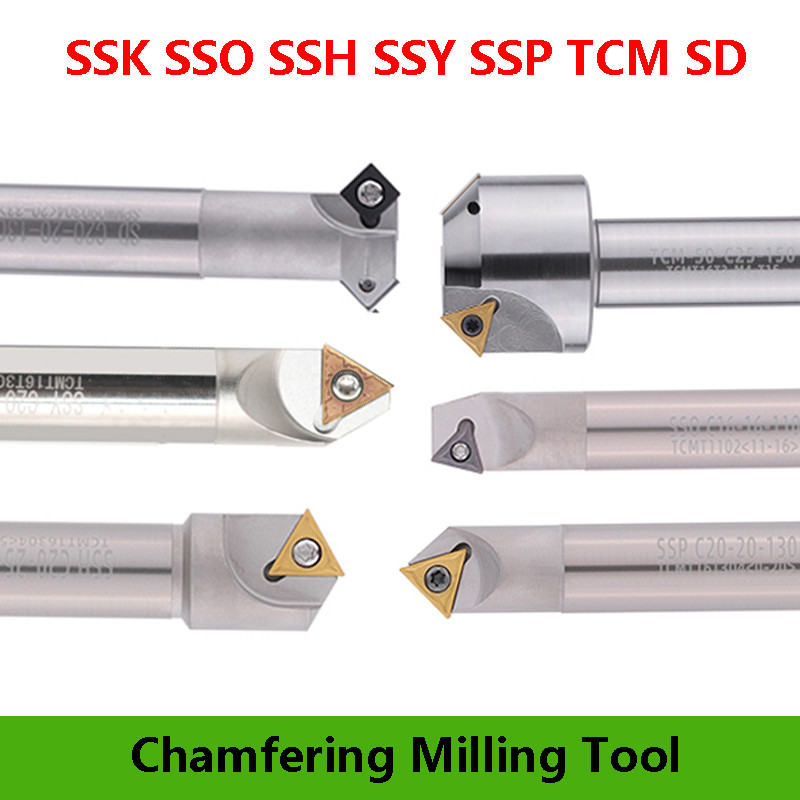 SYC 30 45 60 Degree SSK SSP SSH SSO SSY TCM SD SB C16-16-100 CNC Milling Holder Lathe Machine Chamfe