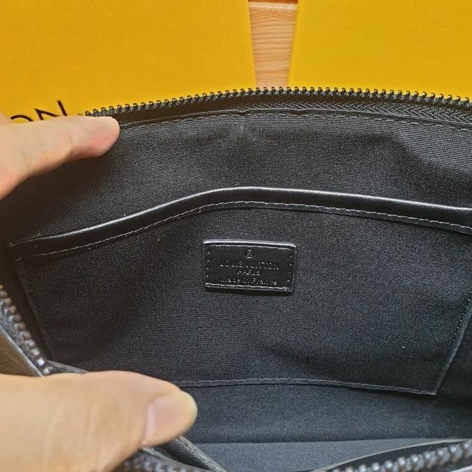 Sale Clutch Pria Clutch Wanita Lv Stitch Damier Graphite