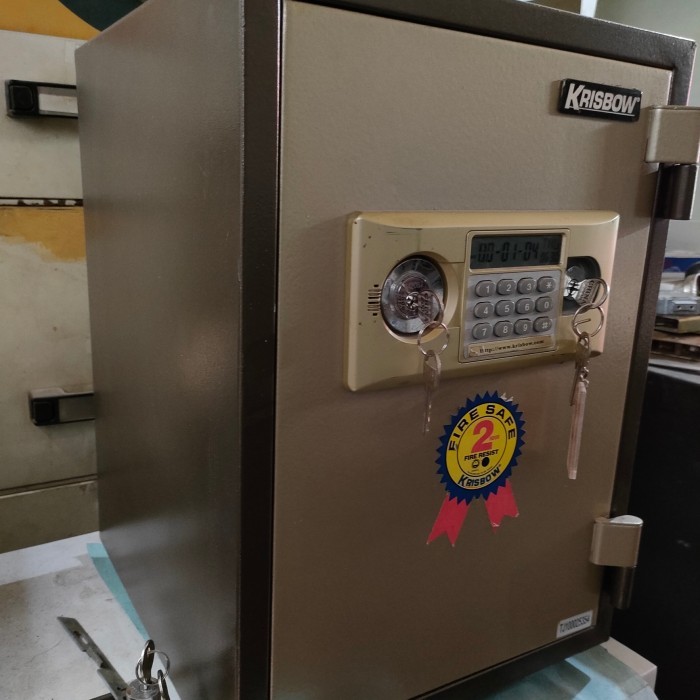 Brankas Krisbow KW20-91 - Kombinasi Password dan Tray, Berat 50 kg