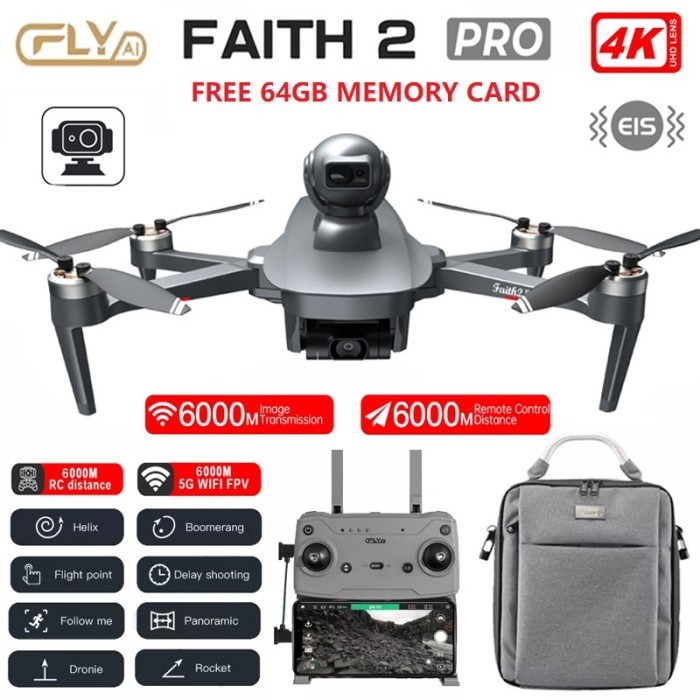 C-Fly Cfly Faith 2 Pro Gps 6Km Wifi Fpv Drone With 3-Axis Gimbal 4K
