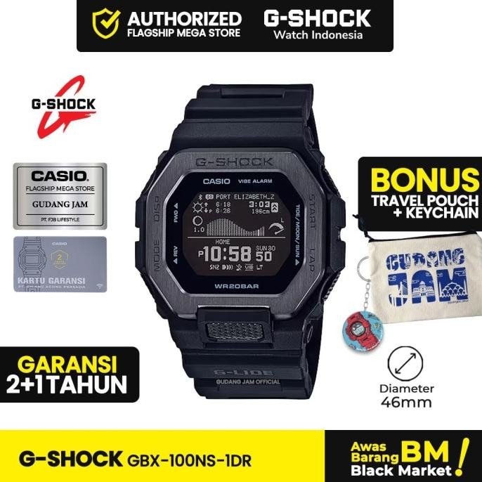 Murah G-Shock Gshock Gbx-100Ns-1Dr Gbx-100Ns Gbx-100 Gbx100Ns Gbx 100Ns