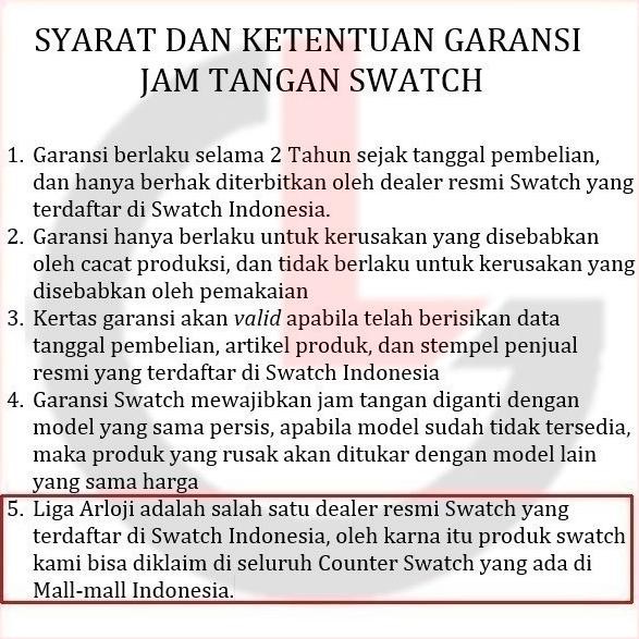 Murah Swatch So30B400 Automatic Am51 Jam Tangan Pria Analog Original Swiss