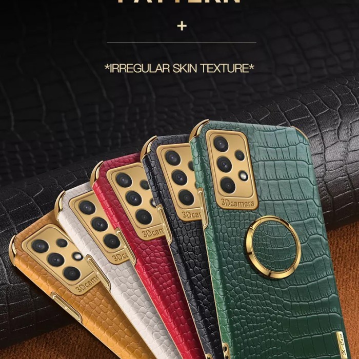 BERGARANSI Crocodile Pattern Softcase Samsung A52 A52s SM-A525F Case Casing HP