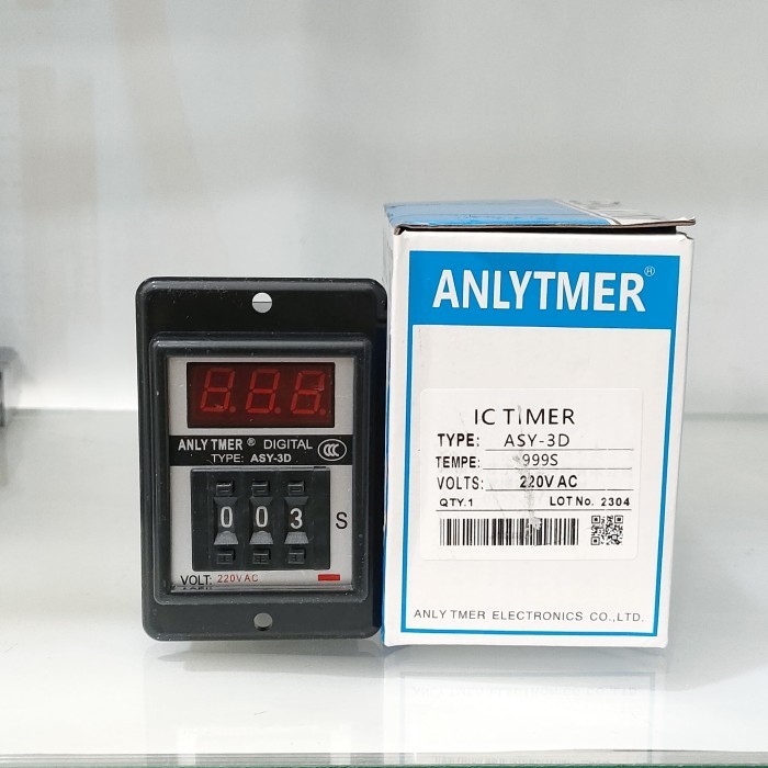 ANLY DIGITAL TIMER ASY-3D 999S 3 DIGIT 220VAC