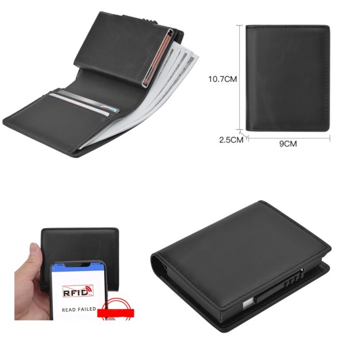 

DOMPET KARTU CARD HOLDER RFID DOMPET PENDEK LIPAT 3207