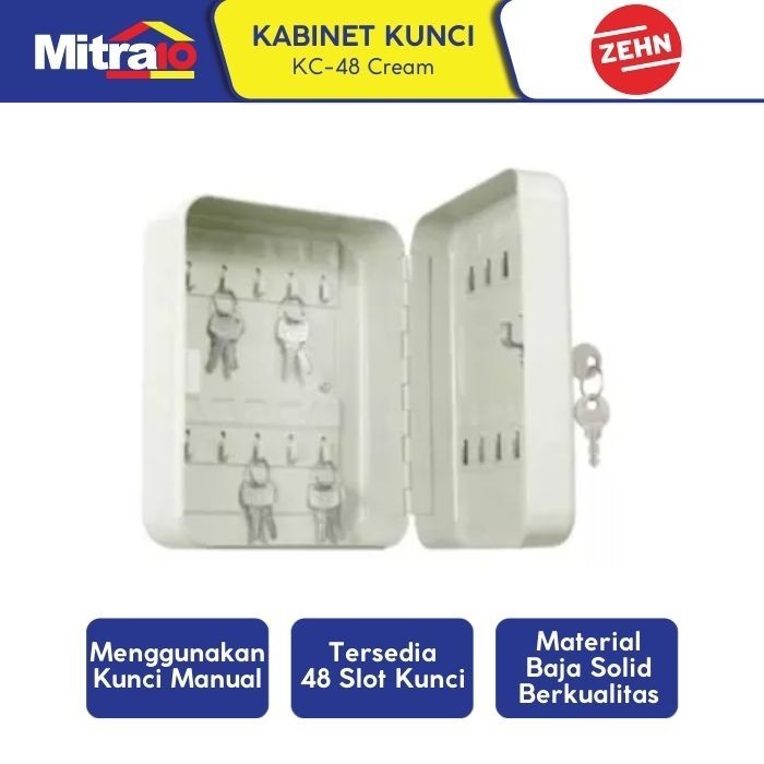 

ZEHN TEMPAT PENYIMPAN KOTAK KUNCI KREM KC-48 300X240X80