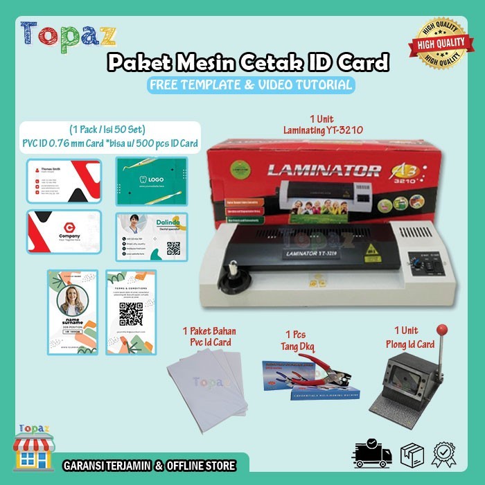 

PAKET USAHA CETAK ID CARD / PAKET MESIN CETAK ID CARD