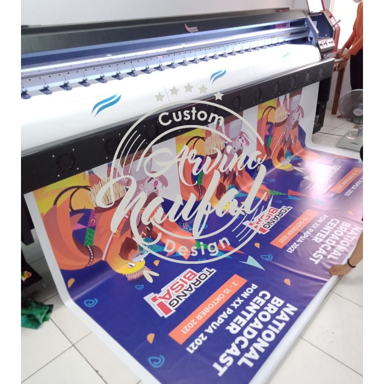 

CUSTOM STICKER DIGITAL PRINTING LAMINATING DOFF/GLOSSY SIZE 100CM