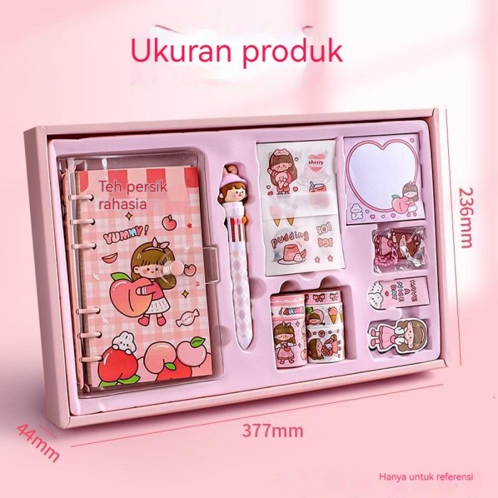 

STIKER LUCU CUTE DIARY BOOK 5 IN 1 SET BOX TEMA KARTUN STIKER LABEL